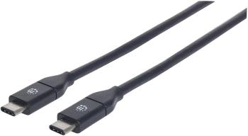 Manhattan #####USB-Kabel #####USB 3.2 Gen2 (USB 3.1 Gen2) #####USB-C™ Stecker, #####USB-C™ Stecker 50.00 cm čierna