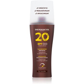 Dermacol Sun Tan Booster ochranné mlieko urýchľujúce opálenie SPF 20 200 ml