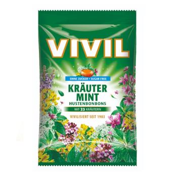 VIVIL Byliny 23 druhov drops bez cukru 120 g