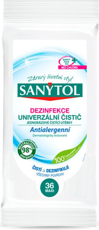 Sanytol Dezinfekcia Univerzálny čistič - Jednorázové utierky 36 ks