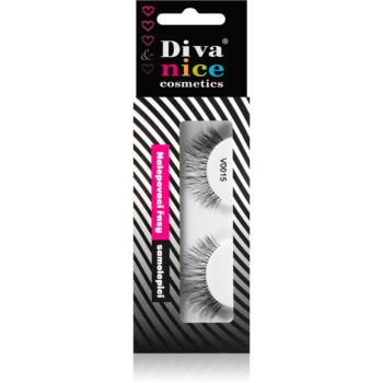 Diva & Nice Cosmetics Accessories Lashes nalepovacie mihalnice z prírodných vlasov No. V0015 1 ks