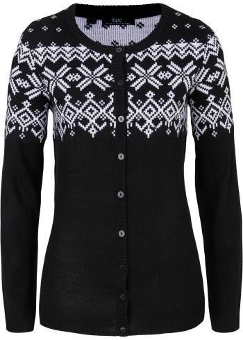 Pletený sveter s nórskym vzorom