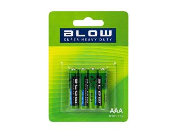 Batéria AAA (LR03) Zn-Cl BLOW Super Heavy Duty 4ks / blister