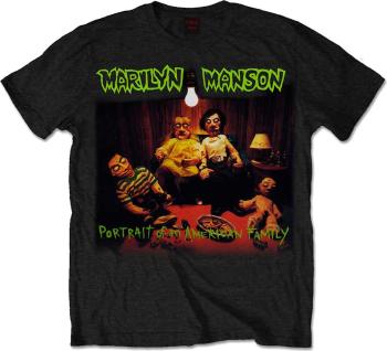 Marilyn Manson Tričko Mens American Family Black XL