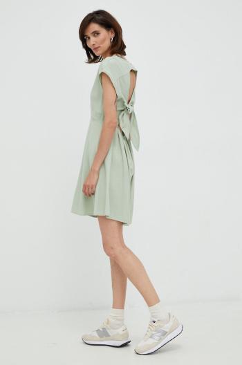 Šaty Vero Moda zelená farba, mini, áčkový strih