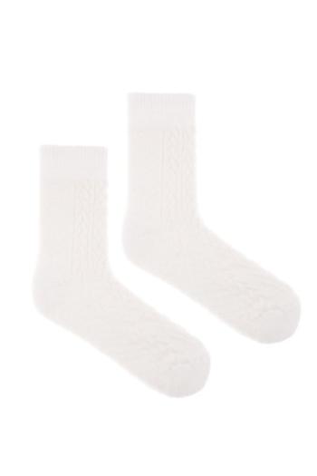 Biele vlnené ponožky Vlnáč Beluša