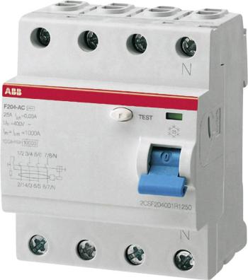 ABB 2CSF204101R1400  prúdový chránič  A   4-pólové 40 A 0.03 A 230 V/AC, 400 V/AC