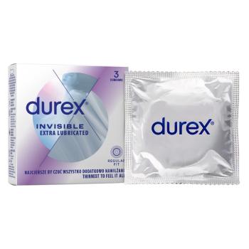 DUREX Invisible extra lubrikované kondómy 3 ks