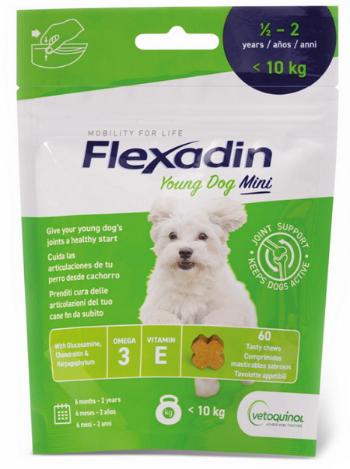 Flexadin Young Dog Mini žuvacie tablety na kĺby pre psy 60tbl