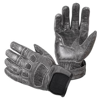 Kožené moto rukavice W-TEC Whacker Farba šedá, Veľkosť XL