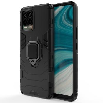 IZMAEL Realme 8 Odolné Puzdro Ring Armor Case  KP13401 čierna