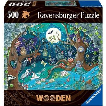 Ravensburger Puzzle 175161 Drevené Puzzle Čarovný Les 500 Dielikov (4005556175161)