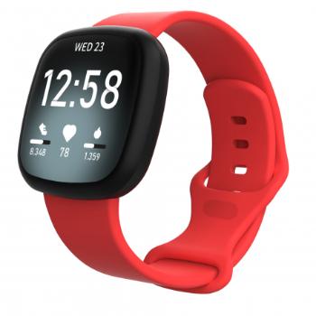 Fitbit Versa 3 Silicone remienok (Large), red (SFI013C03)