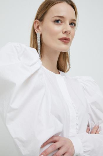 Bavlnená košeľa Custommade Beri dámska, biela farba, regular