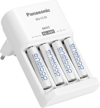 Panasonic BQ-CC51 + 4x eneloop AAA nabíjačka na okrúhle akumulátory NiMH micro (AAA), mignon (AA)