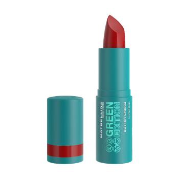 Maybelline New York  Lipstick Butter Cream Green Edition  Líčenie obočia Červená