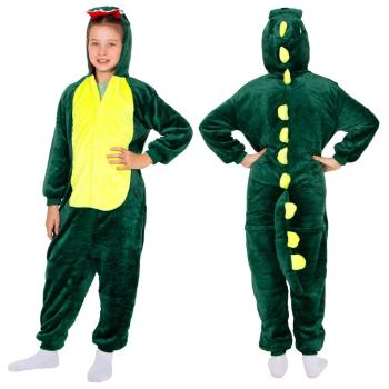 Plyšový overal Kigurumi - vzor drak - 120 -130 cm