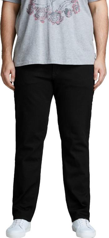 Jack&Jones PLUS Pánske džínsy Slim Fit JJITIM JJORIGINAL 12153645 Black Denim 42/36