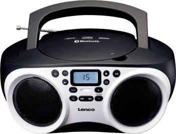 Lenco SCD-501 CD-rádio FM AUX, Bluetooth, CD, USB   biela, čierna