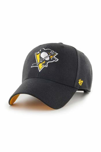 Šiltovka 47 brand NHL Pittsburgh Penguins čierna farba, s nášivkou, H-BLPMS15WBP-BK