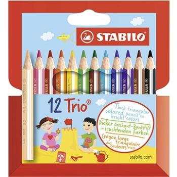 STABILO Trio, silné a krátke 12 ks puzdro (3168070205125)