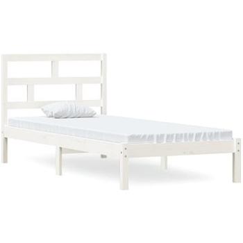 Rám postele biely masívna borovica 90 × 200 cm, 3101204
