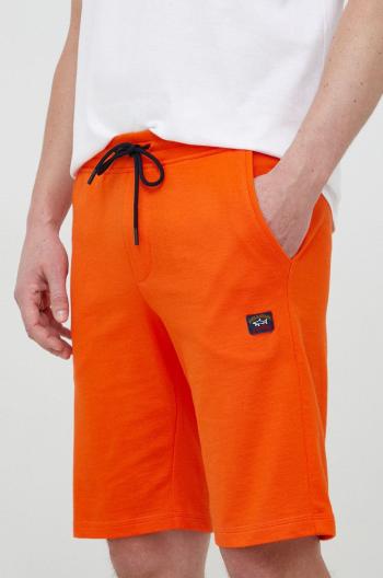 Bavlnené šortky Paul&Shark pánske, oranžová farba
