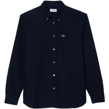 Lacoste  Regular Fit Oxford Shirt Navy Blue  Košele s dlhým rukávom Modrá