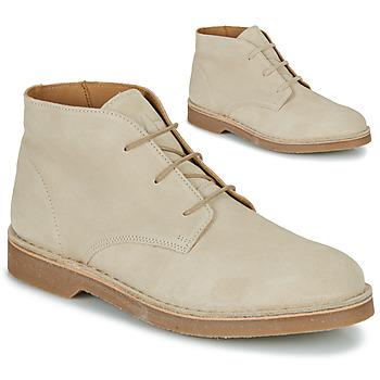 Selected  Polokozačky SLHRIGA NEW SUEDE DESERT BOOT  Béžová