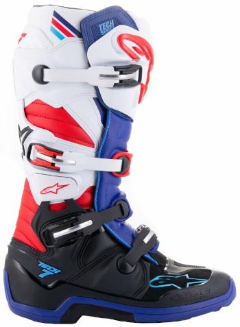 Alpinestars Tech 7 Boots Black/Dark Blue/Red/White 44,5 Topánky