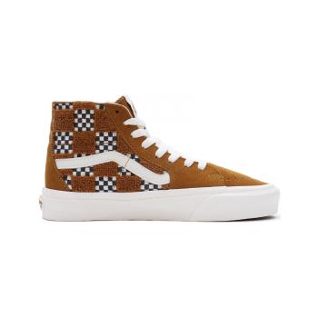 Vans  Sk8-hi tapered tufted check  Skate obuv Hnedá