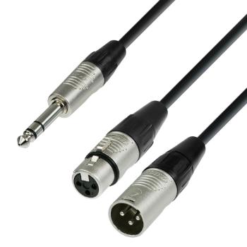 Adam Hall Cables K4 YVMF 0180 - Audiokabel REAN 6,3 mm Klinke stereo auf 1 x XLR