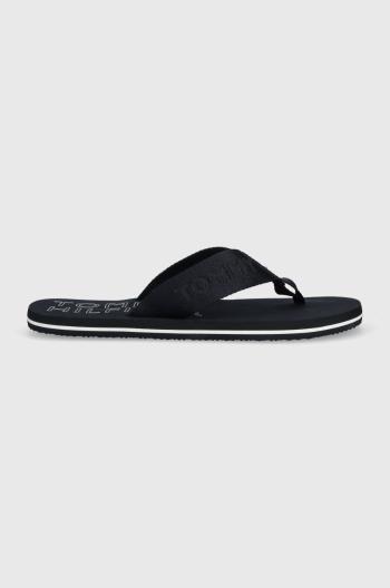 Žabky Tommy Hilfiger TONAL HILFIGER BEACH SANDAL pánske, tmavomodrá farba, FM0FM04472