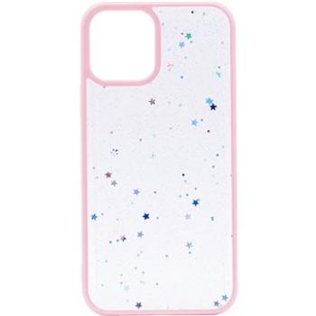 iWill Clear Glitter Star Phone Case pre iPhone 13 Pink (DIP888-7)
