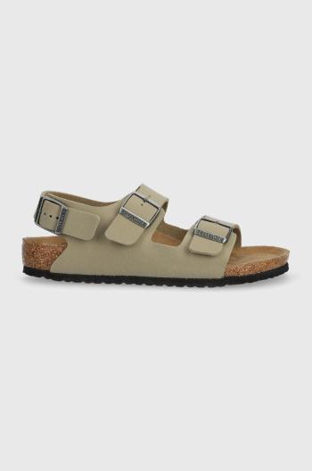 Detské sandále Birkenstock Milano dámske, béžová farba