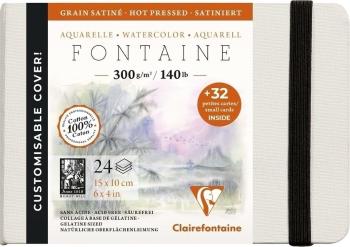 Clairefontaine Fontaine Hot-Pressed Hardbound Book + 32 Cards 10 x 15 cm 300 g Skicár