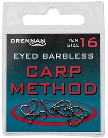 Drennan háčiky bez protihrotu eyed carp method barbless - veľkosť 10