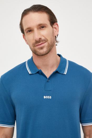 Bavlnené polo tričko BOSS Boss Casual s potlačou