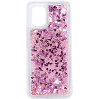 iWill Glitter Liquid Heart Case pre Xiaomi Mi 10 Lite Pink (DIP123_84)