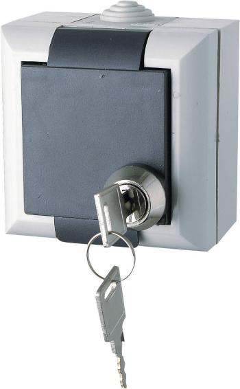 GAO EFO600G/K  spínanie vo vlhkých miestnostiach  uzamykateľná zásuvka s ochranným kontaktom Business Line sivá