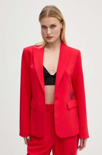 Sako Never Fully Dressed Red Sundaze Romance Blazer červená farba, jednoradové, NFDOU358