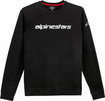 Alpinestars Linear Crew Fleece Black/White 2XL Mikina