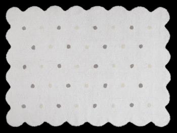 Ourbaby Biscuit rug - white 32010-0 obdĺžnik 120 x 160 cm biela farieb