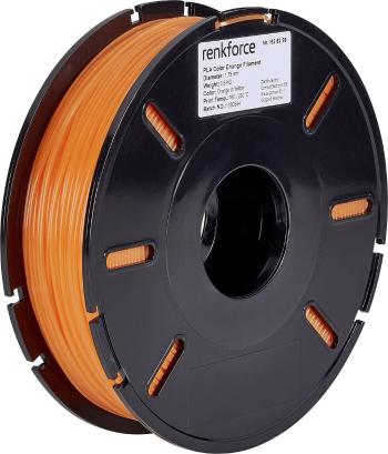 Renkforce RF-4511214  vlákno pre 3D tlačiarne PLA plast   1.75 mm 500 g oranžová, žltá  1 ks