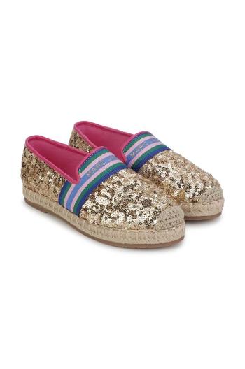 Detské espadrilky Marc Jacobs béžová farba