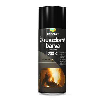 Primalex - žiaruvzdorná farba v spreji cierna 400 ml