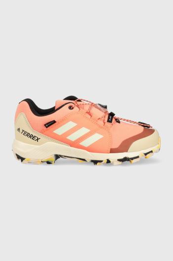 Detské topánky adidas TERREX TERREX GTX K oranžová farba