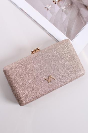 Zlatá spoločenská clutch kabelka Vivienne