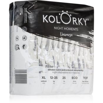 Kolorky Night Moments jednorazové EKO plienky pre kompletnú ochranu v priebehu noci veľkosť XL 12-25 kg 25 ks