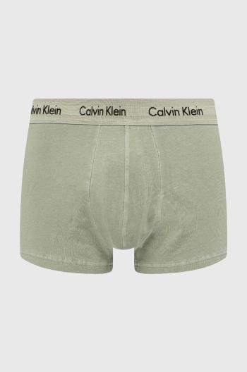 Boxerky Calvin Klein Underwear pánske, zelená farba